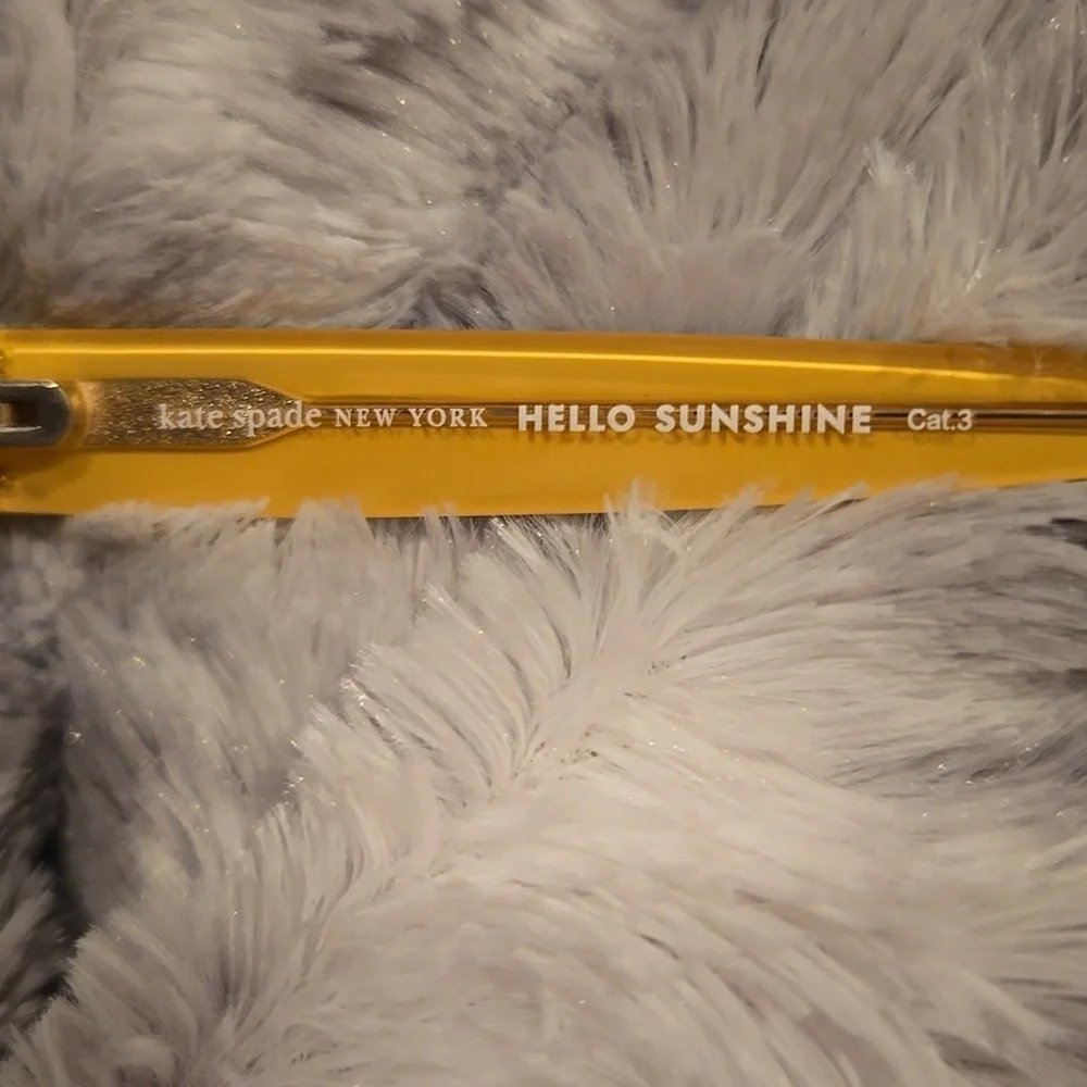 Kate Spade Havana and Gold Cat Eye Sunglasses Nathalie Brand New In Case